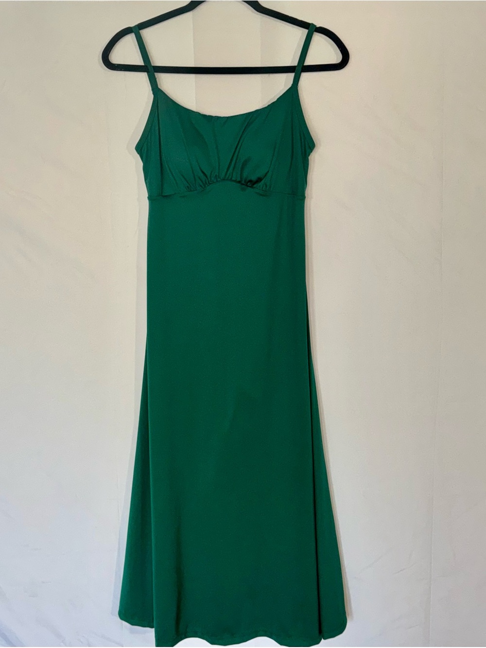 Popilush Green A-line Midi Dress with built in shapewear